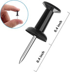 Yalis Black Push Pins 600 Count, Standard Dark Thumb Tacks - Image 3