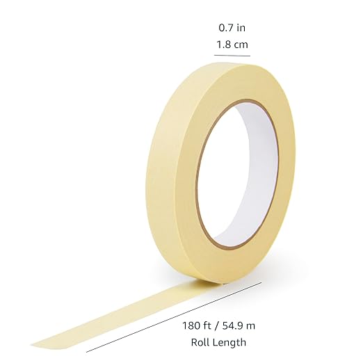 Amazon Basics Masking Tape, 0.7 inch x 180 feet - Image 6
