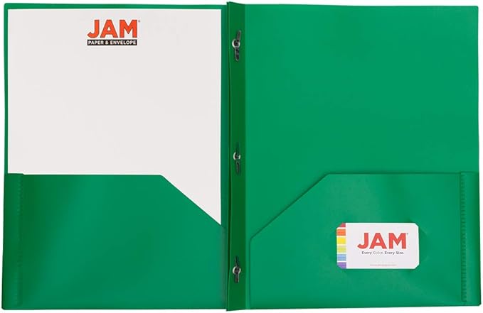 JAM PAPER Plastic Color POP Folders - Image 3