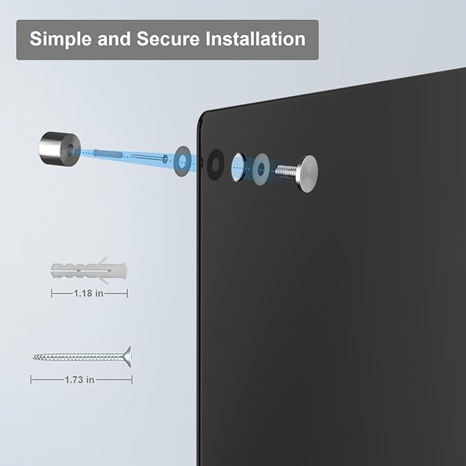 Large Black Glass Dry Erase Board, 96 x 48 Inches Magnetic Glass whiteboard - Image 6