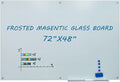 Magnetic Frosted Glass Whiteboard 48"x72" Glass Dry Erase Board 48"x72" Wall by Gooderboard