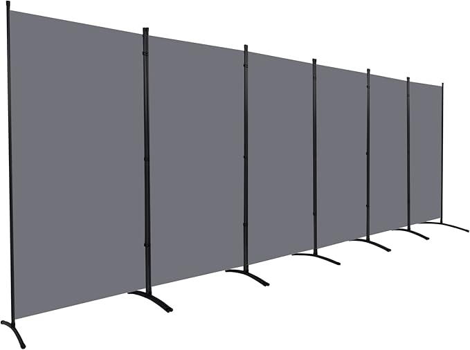 Room Divider 6FT Folding Privacy Screens, 6 Panel Partition Room Dividers by HOMSCREENER