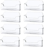Qizpcer 8 Pack Plastic Business Card Holder by Qizpcer