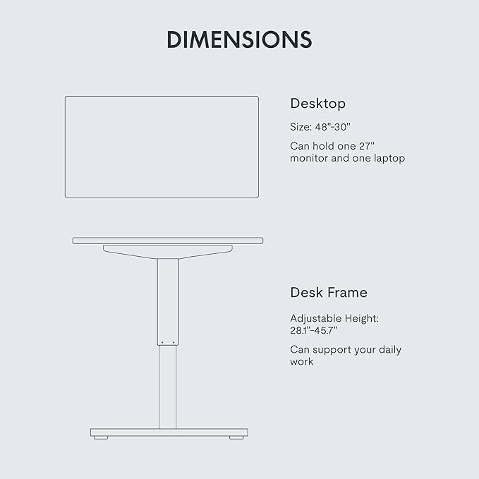 FLEXISPOT EN1 One-Piece Standing Desk - Image 5