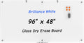 Large Glass Whiteboard, 96 x 48 Inches Magnetic Glass Dry Erase Board