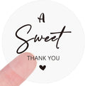 240Pcs Sweet Thank You Sticker,2Inch Clear Black Envelope Seals,Self-Adhesive Labels for Wedding,Baby Shower,Birthday,Gift Wrapping