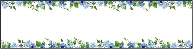 Signs ByLITA Floral Pattern Customized Nameplate | Wild Blue Personalized Full - Image 8