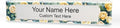 Signs ByLITA Floral Pattern Customized Nameplate | Golden Rose Personalized by SignsByLITA