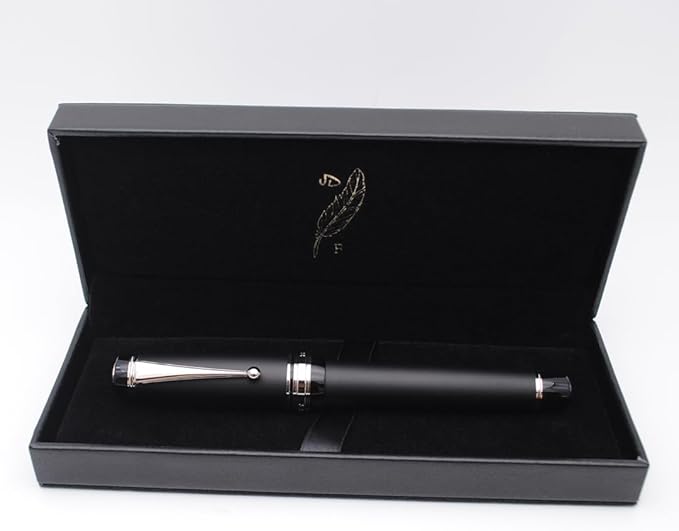 xixixiaozhu Metal Big Fountain Pen Set Medium Nib 0.7mm, Includes Ink Refill - Image 6