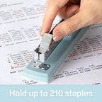 Deli Stapler, 25 Sheet Capacity, 1000 Staples & Staple Remover, Blue