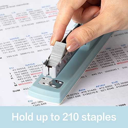 Deli Stapler, 25 Sheet Capacity, 1000 Staples & Staple Remover, Blue
