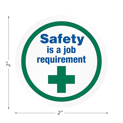 SmartSign Safety is a Job Requirement Pack of 5 Hard Hat Labels | - Image 4