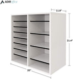 AdirOffice Wooden Adjustable organizerserature Organizer, 16 Compartment Office - Image 2