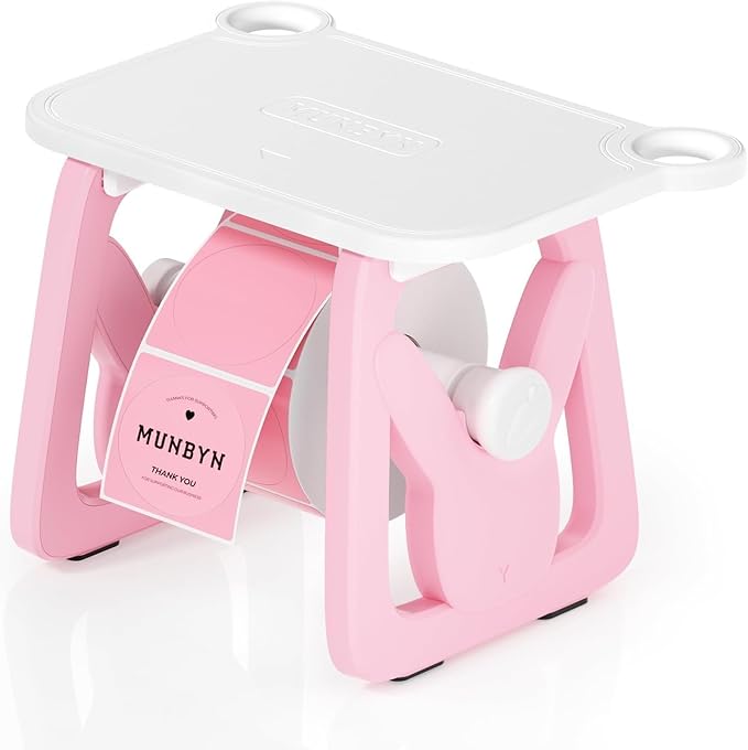 MUNBYN Label Holder for Rolls and Fanfold Labels, Thermal Sticker Holder for by MUNBYN