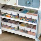 macopro 17qt clear plastic box craft storage bin, package contents