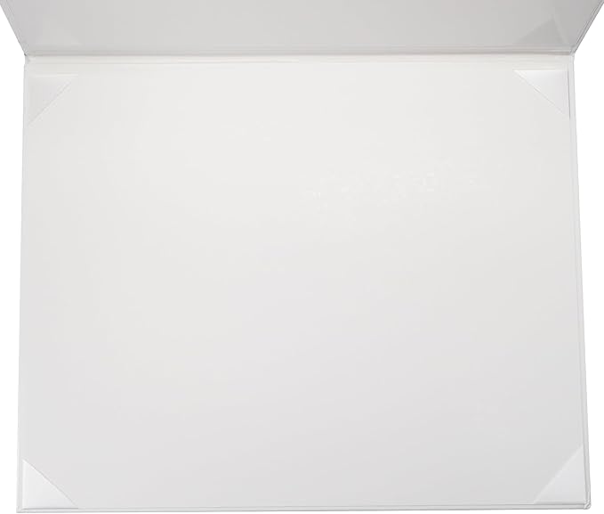 GraduationMall 11"x14" Imprinted Padded Diploma Cover Certificate Holder White - Image 4