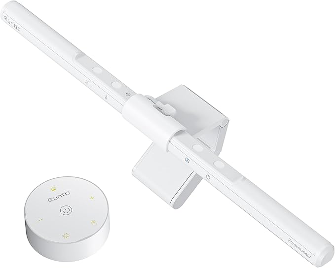 Quntis Monitor Light Bar Pro White, Eye-Care No Glare USB Computer Lamp by Quntis