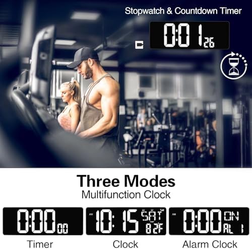 xrexs 16.5 in large display wall clock with on a desk or shelf