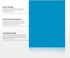 LUXPaper 8.5" x 11" Cardstock | Letter Size | Pool Blue | 100lb. Cover | 50 Qty - Image 8