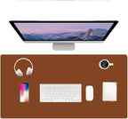 PU Leather Desk Pad Protector Gaming Mouse Pad Non Slip Desk Mat by Unknown