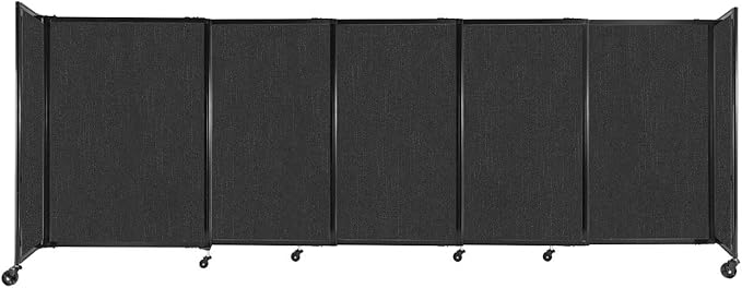 Versare Straightwall Sliding Portable Wall Partition | Freestanding Office by VERSARE