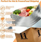 12" x 12" x 12" insulated shipping boxes showing dimensions
