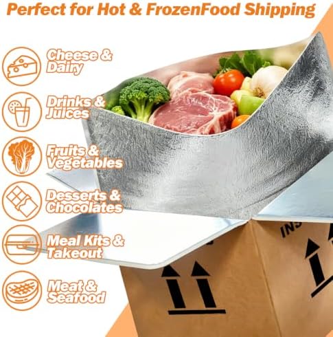 12" x 12" x 12" insulated shipping boxes showing dimensions