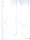 OXFORD Pack of 50 A4 Smooth Perforated Plastic Sleeves 5/100 Thickness Colourless