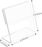 30 pack Small Acrylic Sign Holder 2.5 x 3.5 Inch, Mini Food Sign Labels - Image 2