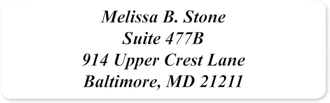 White Personalized Return Address Labels - Image 5