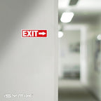 iSYFIX Exit Signs Stickers 2 Pack 12x4 Inch - Image 6