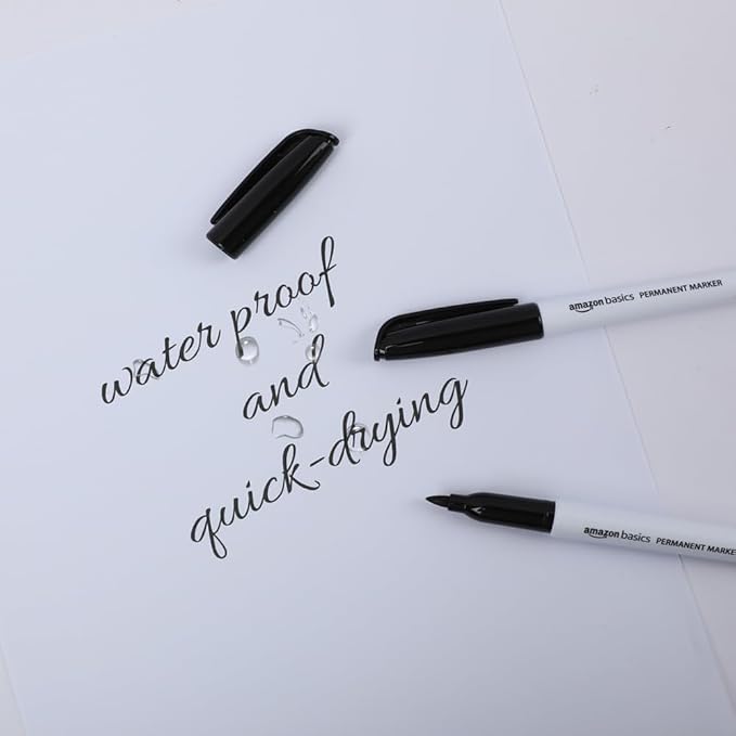 Amazon Basics Fine Tip Point Permanent Markers - Image 7
