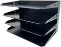 Huron Desktop Horizontal 4-Slot Legal File Binder Organizer Storage Letter Tray by Huron