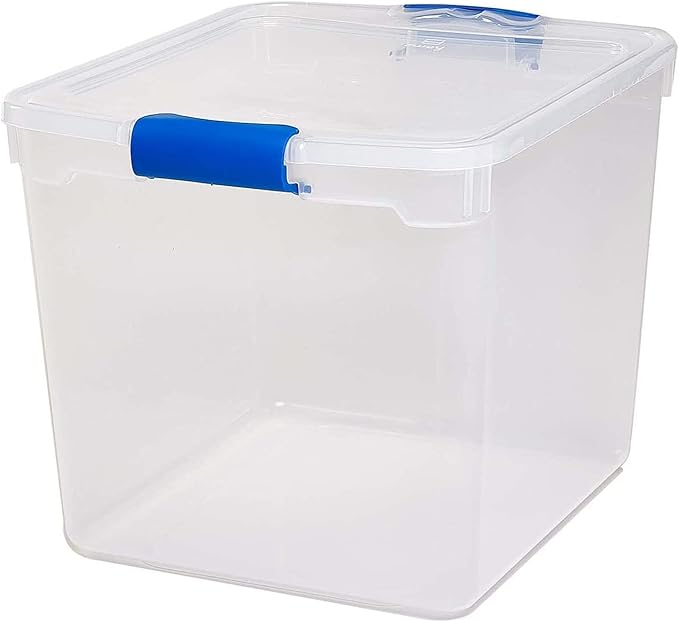 HOMZ 4-Pack 31 Quart Latching Lid, and Bathroom Organization - Image 8