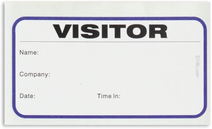 Visitor Log Book, Spiral-Bound Visitor Badges, Guest Register Book, Carbon Copy - Image 3
