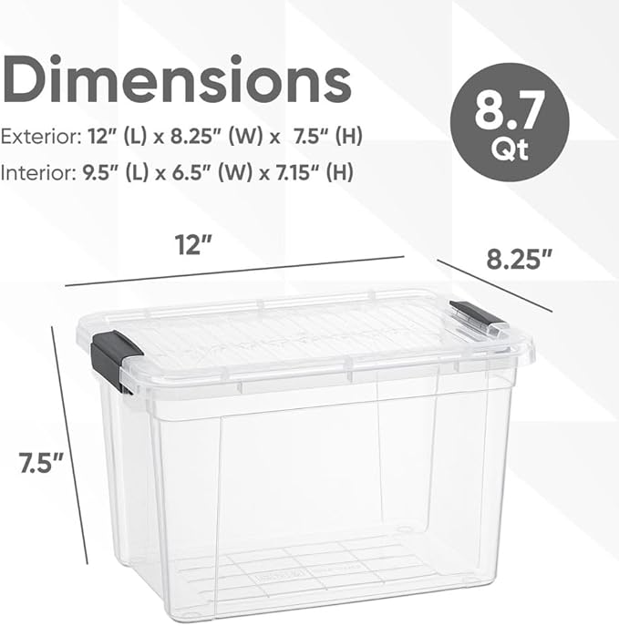 Superio Clear Storage Boxes - Image 2