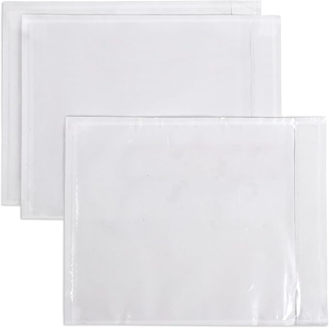iMailer - 20 PCS 4.5"x5.5" Packing List Pouch- Clear Plastic Envelopes by iMailer
