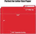 Sooez 18 Pack Plastic File Folders Colored - Image 7