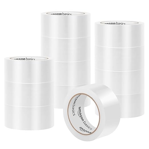Amazon Basics Packaging Tape for Shipping, Moving and Storing, 1.88 in x 54.6 by AmazonBasics