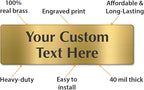 SmartSign Custom Brass Sign - Image 4