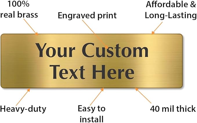 SmartSign Custom Brass Sign - Image 4