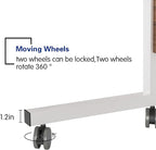 Rolling Laptop Desk Stand Up Desk Adjustable Mobile Laptop Desk, DlandHome 23.6 - Image 7