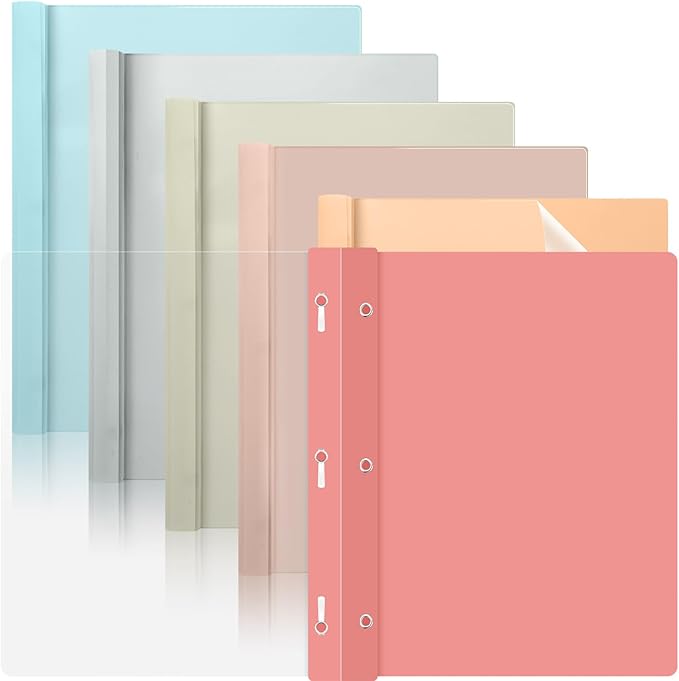 6 PCS Retro Plastic Report Covers by gisgfim
