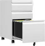 AFAIF 3 Drawer Mobile File Cabinet by AFAIF