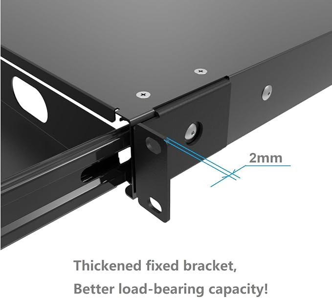 QiaoYoubang 1U Server Cabinet Case 19 Inch Rack Mount Lockable Drawer - Image 6