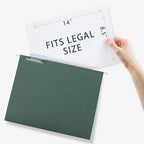 HERKKA Extra Capacity Hanging File Folders, 30 Pack Reinforced Legal Size - Image 4