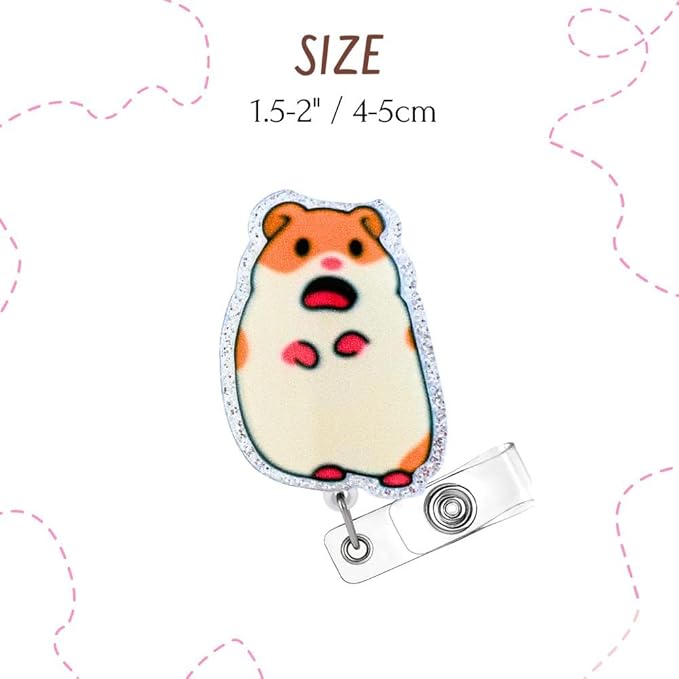 3PC Meme Animals Badge Reels Cute Funny Meme Hamster Crying Cat Cartoon - Image 2