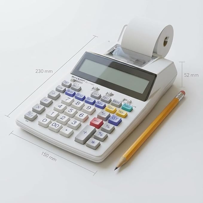 Sharp SH-EL1750V Printing Calculator - Image 5