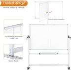 VIZ-PRO Double-Sided Mobile Whiteboard, 72 x 48 Inches, Magnetic Rolling Dry - Image 5