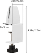 TEHAUX 2pcs Desk Partition Clip Hole Desktop Mount Clamp on Desk Accessories - Image 2